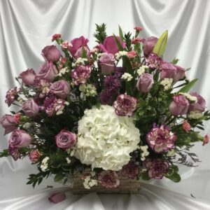 Pink love-in a basket G1-42061