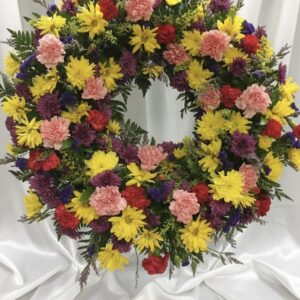Multicolor standing wreath G1-42029MC