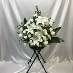 White lily_s & white carnation G1-42092
