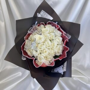 White roses buchon G1-42086